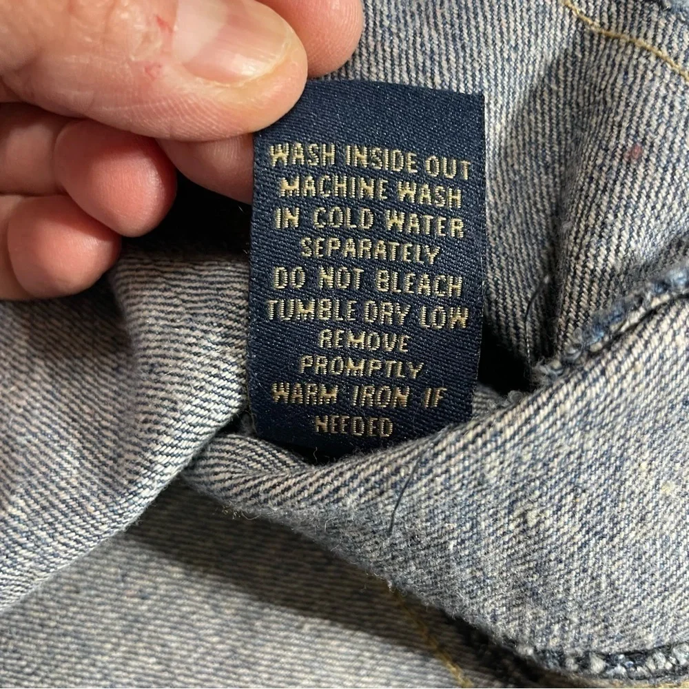 HIGHWAY JEANS Upcycle Blue Front Denim Jean Vest XL Juniors Nickelodeon